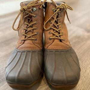 Men's Avenue Duck Boot in Tan and Brown by Sperry Size 10